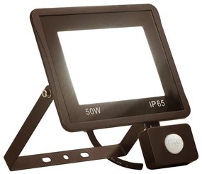 Projetor c/ iluminação LED e sensor 50 W branco quente