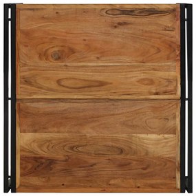 Mesa de centro 80x80x35 cm madeira de acácia maciça