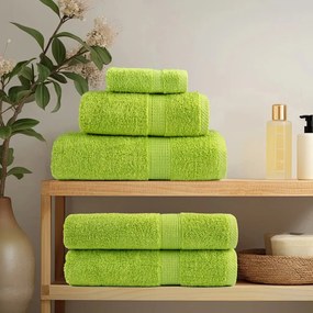 Toalhas de bidé premium SOLUND 4pcs 30x50cm 600 gsm verde maça