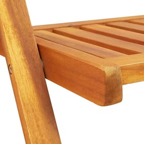 Conjunto de Jantar Butterfly de 5 Peças - Madeira Maciça de Acácia Dob