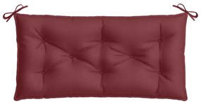 Almofadões banco jardim 2pcs 100x50x7cm mesclado vermelho tinto