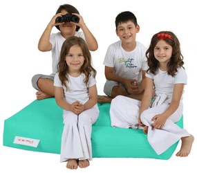 Pufe de Jardim Kids Double Seat – Turquesa – 100x40x50 cm | Tribo Home