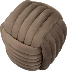 Puff Softy Cinza - Veludo Cinza Acastanhado - 45 cm x 45 cm x 45 cm