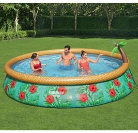 Bestway Conjunto piscina insuflável Fast Set Paradise Palms 457x84 cm