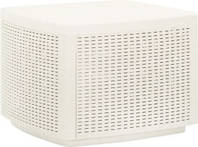 vidaXL Mesa de jardim 53x53x40 cm plástico branco