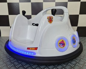 Carrinho de choques eletrico para crianças Angry Birds 6 volts Branco