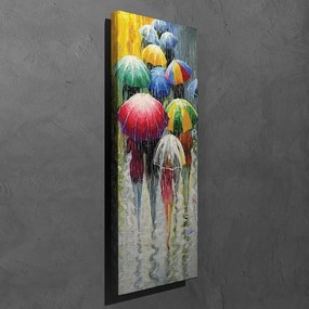 Pintura Decorativa em Tela PC96 – Multicolor – 30 x 80 cm