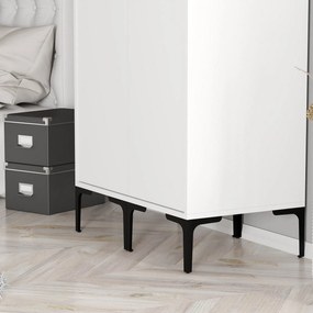 Roupeiro Kumsal SS – Branco – 80 cm x 47,5 cm x 201,4 cm