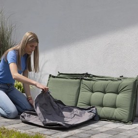 Cobertura para almofadões de exterior 175x80x60cm cinzento