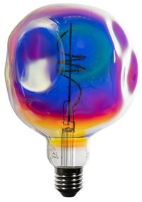 Lâmpada LED E27 Regulável Filamento Espiral G125 Arco-Íris 4W 200 lm 1800K