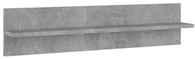 Estantes de parede 2 pcs 80x11,5x18 cm contrapl. cinza cimento