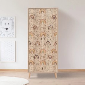 Roupeiro City – Multicolor – 80 cm x 190 cm x 45 cm