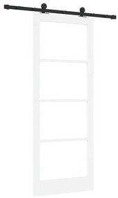 Porta Deslizante vidaXL com Conjunto de Ferragens 'ORKDAL'Branca 83x21