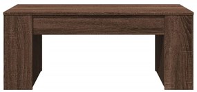 Mesa centro 102x55x42 cm derivados de madeira carvalho castanho