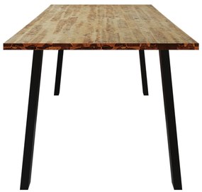 Mesa de jantar 200x90x76 madeira de acácia maciça