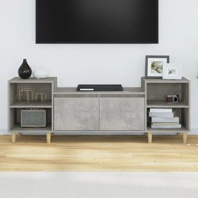 Móvel de TV Malva de 160 cm - Cinzento Cimento - Design Moderno