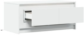 Mesa de centro com luzes LED derivados de madeira branco