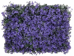 Vedação de folhas artificiais 24 pcs 40x60 cm roxo