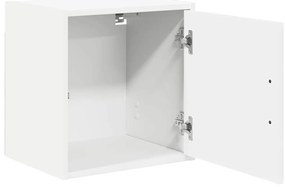 Armário de parede da garagem branco madeira engenheirada