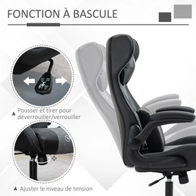 Cadeira Gaming, 69 x 73 x 118 cm, Altura Regulável, Preto