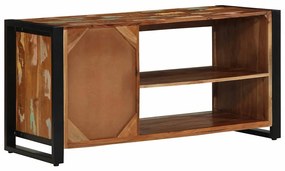 Banco de Sapatos Multicolorido 100x40x50 cm Madeira Recuperada