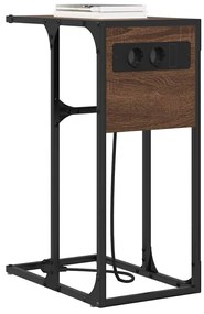 Mesa-de-cabeceira Carvalho castanho 41.5 x 26 x 60.5 cm