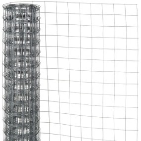 Nature Rede de arame quadrada 0,5x2,5 m 13 mm aço galvanizado