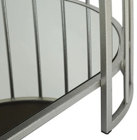 MESA DE CENTRO SMIRNE 90X50X45 CM PRATA