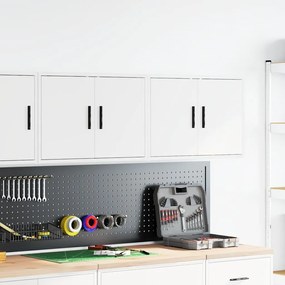 Armários de parede para garagem 2 pcs derivados de madeira