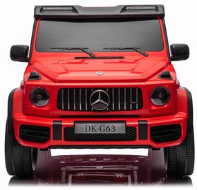 Carro elétrico para crianças Mercedes-Benz G63 AMG 4x4² 2 lugares 12V, Leitor MP3 com entrada USB/AUX, Rodas Borracha com suspensão, Bancos em pele, C