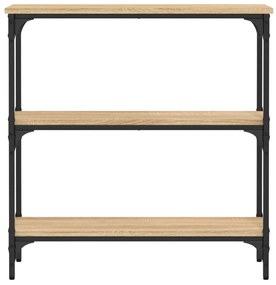 Mesa consola 75x22,5x75 cm derivados de madeira carvalho sonoma