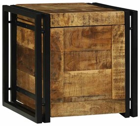 vidaXL Caixa de Armazenamento 40 x 40 x 40 cm Madeira de manga maciça