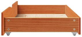 Gavetas para cama 2 pcs 90x55x17 cm pinho maciço castanho-mel