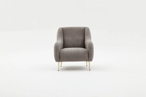Sofá de 1 Lugar Simena – Cinzento – 77 cm x 77 cm x 70 cm