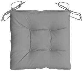 Almofadões de cadeira 2 pcs 50x50x7 cm tecido oxford cinzento