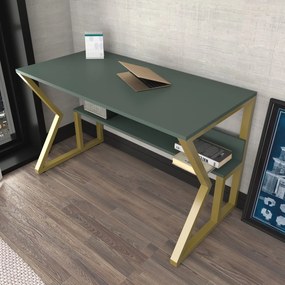 Secretária Wake – Verde Dourado – 120x72,8x60 cm
