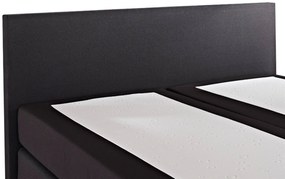 Cama de casal continental em tecido preto 180 x 200 cm PRESIDENT Beliani