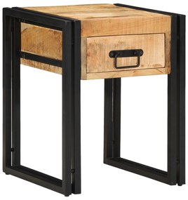 Mesa de Apoio vidaXL 40x40x50 cm Madeira de Mangueira Rústica
