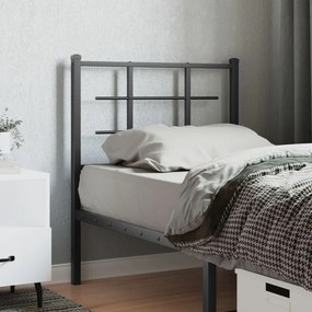 Cabeceira de cama 80 cm metal preto