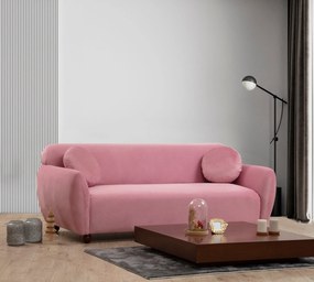 Sofá de 3 Lugares Eddy – Rosa Pó – 223 cm
