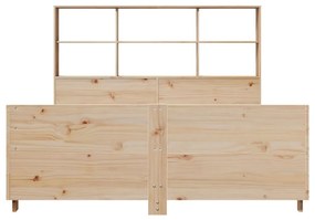 Cama sem colchão 140x190 cm madeira de pinho maciça