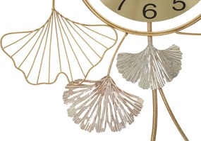 DECORAÇÃO DE PAREDE COM RELÓGIO 52,5X3,5X102 CM MULTICOLORIDO