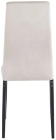 Pack 4 Cadeiras Lan Veludo - Beige