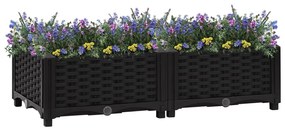 vidaXL Canteiro elevado 80x40x23 cm polipropileno