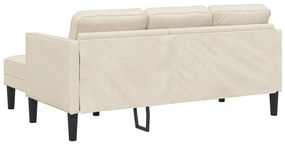 Sofá L-shaped de 3 lugares em Linho 160 cm