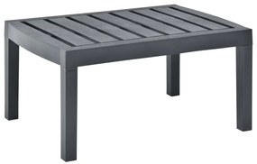 Mesa de jardim 78x55x38 cm plástico antracite