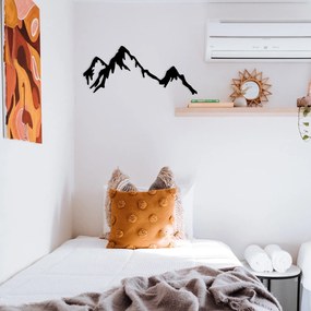 Acessório Decorativo de Parede Metal Mountain – Preto – 70 x 30 cm