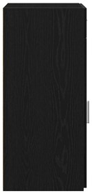 Buffet vidaXL Preto Carvalho 30x42,5x93 cm Madeira de engenharia