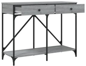 Mesa consola 100x39x78,5 cm derivados madeira cinzento sonoma