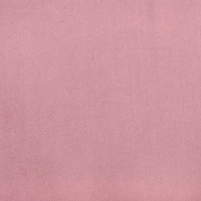 Poltrona com apoio de pés veludo rosa